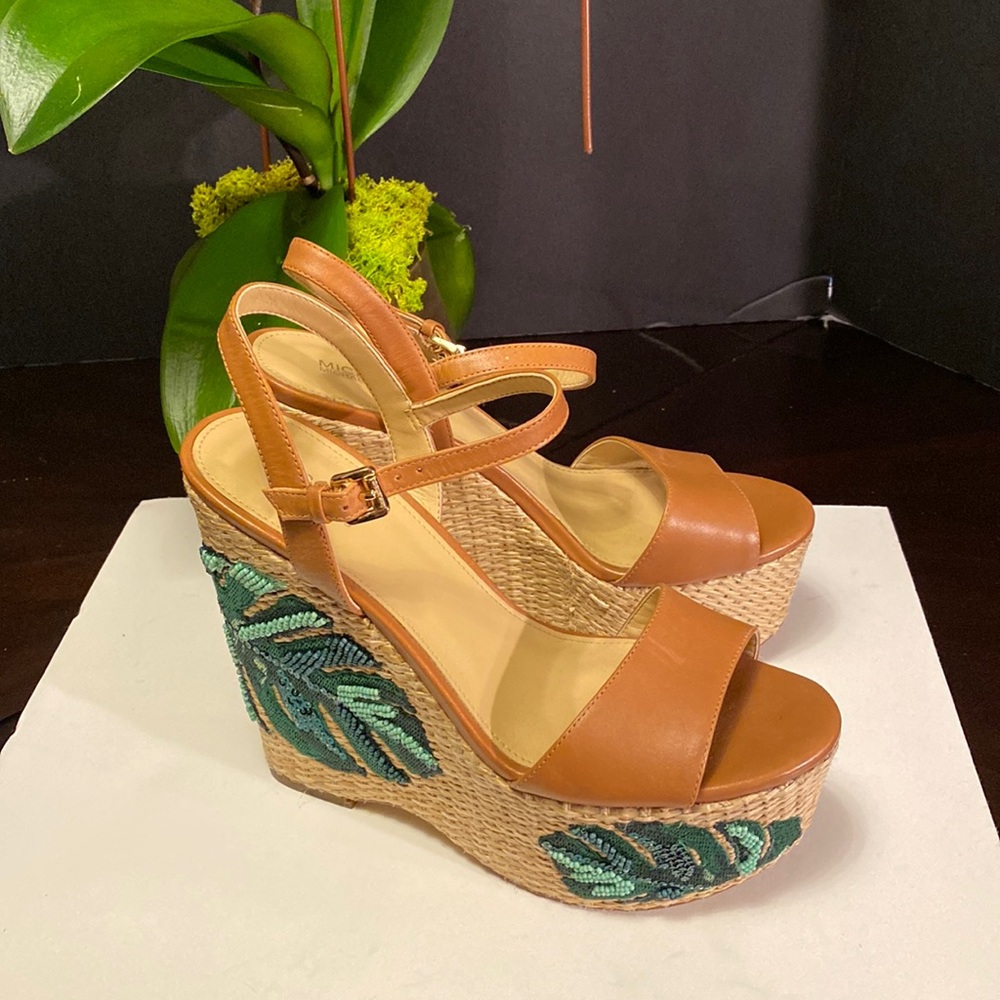 Michael Michael Kors palm tree wedge
